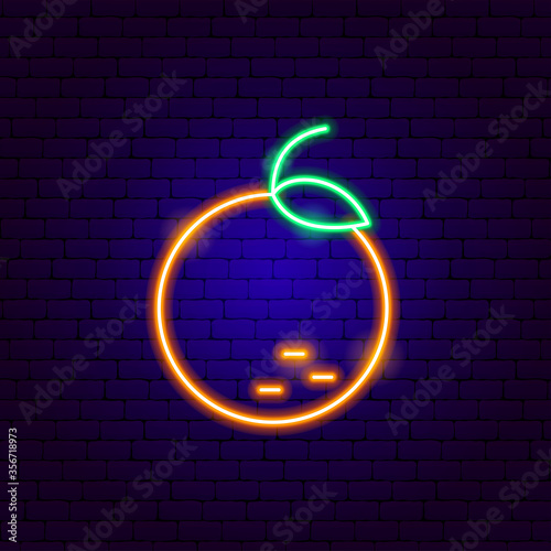 Orange Neon Sign