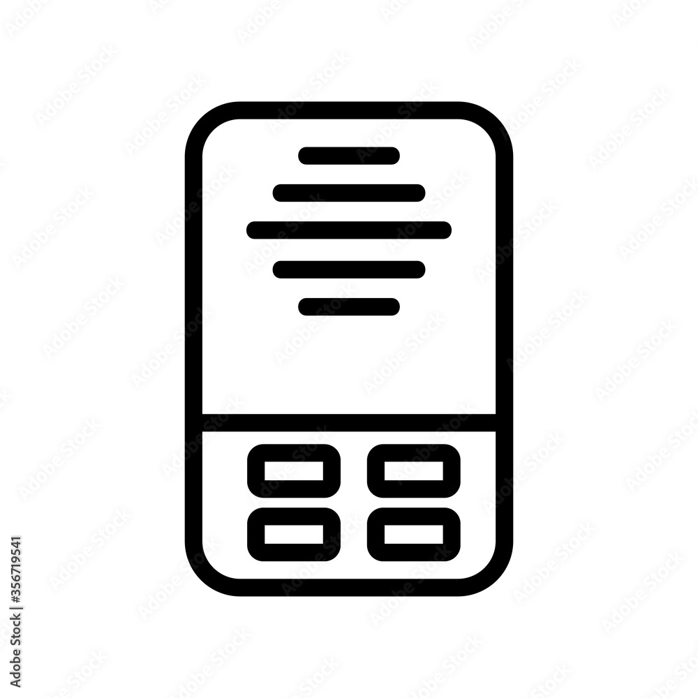 intercom security device icon vector. intercom security device sign. isolated contour symbol illustration intercom security device icon vector. intercom security device sign. isolated contour symbol illustration