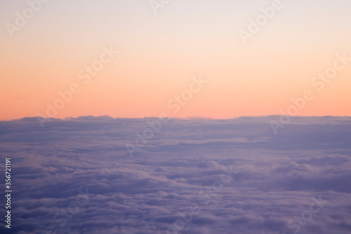 Above the clouds,landscape of clouds, clouds at the sunset. © taidundua