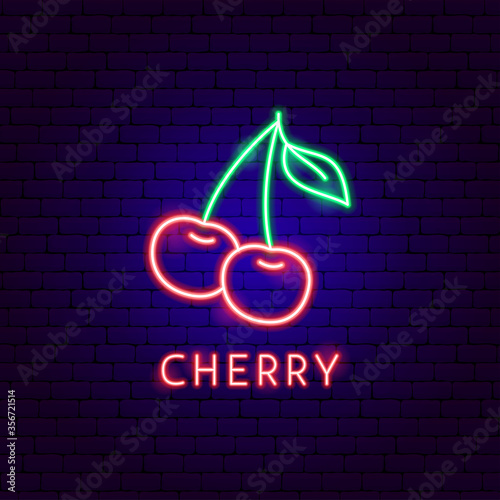 Cherry Neon Label