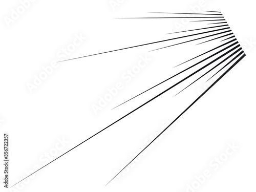 Speed Lines in arrow Form . Vector Illustration .Technology Logo . Design element . Abstract Geometric shape . 