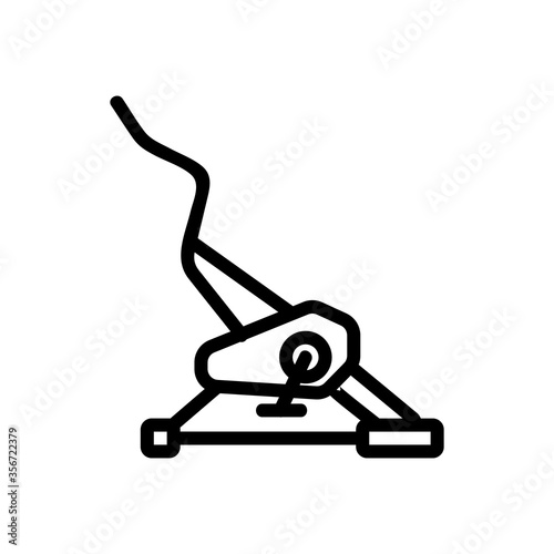 exercise bike sport training icon vector. exercise bike sport training sign. isolated contour symbol illustration