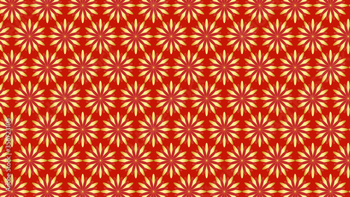 Chinese traditional oriental ornament background, red golden clouds pattern seamless. vector illustration.