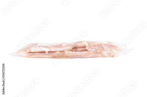 Freeze fish slise in a plastic pac photo