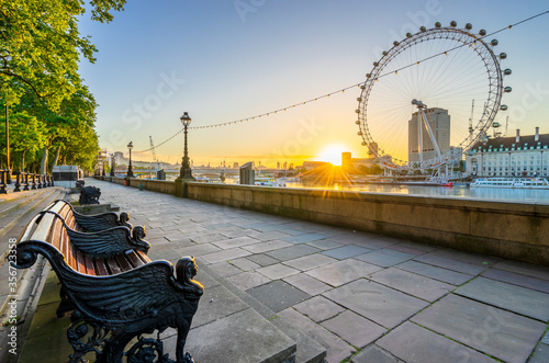 Sunrise in London. England photo