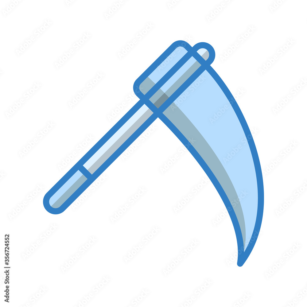 scythe icon design vector template scythe icon design vector template