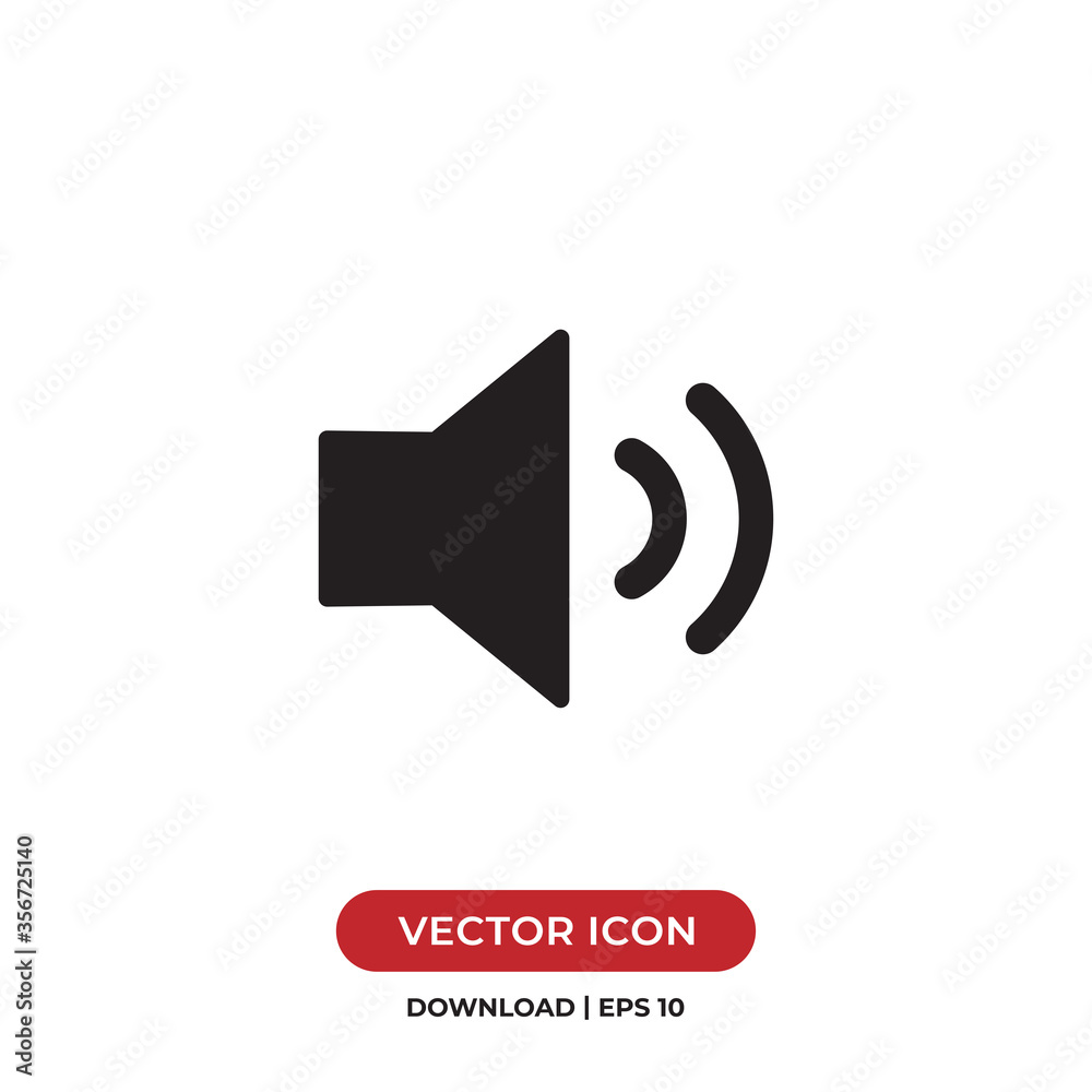 Sound icon vector. Speaker sign Sound icon vector. Speaker sign