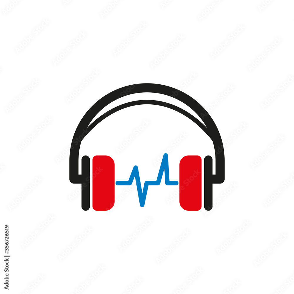 Headset icon music templates Headset icon music templates