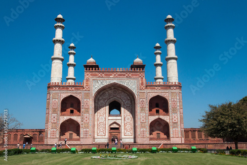 Canvas Print Sikandra, Akbar's tomb is the tomb of the Mughal emperor Akbar