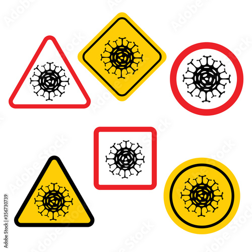 Lockdown Pandemic stop Novel Coronavirus outbreak covid-19 2019-nCoV symptoms in Wuhan China Travel corona Europe warning and quarantine with mouth cap mask Vector mouthcap protect icon Lock down sign