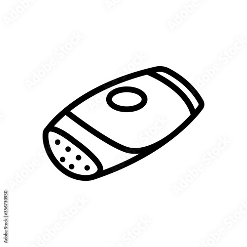 epilator woman gadget icon vector. epilator woman gadget sign. isolated contour symbol illustration