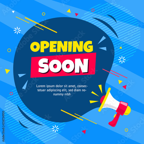 Grand opening sale liquid concept. Vector Illustration
