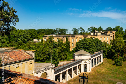View on the garden of the Villa Selvatico in Battaglia Terme, Veneto - Italy