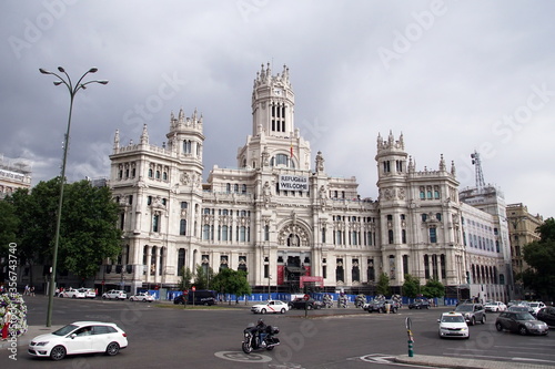 The Cybele Palace or Palacio de Cibeles is a palace located on the Plaza de Cibeles in Madrid city centre, Spain.