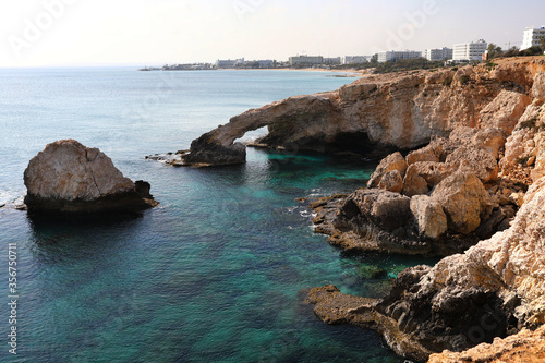 Beautiful natural rock arch of Ayia Napa on Cyprus island © Andriy Medvediuk