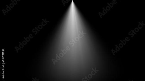 stage spotlight on black background