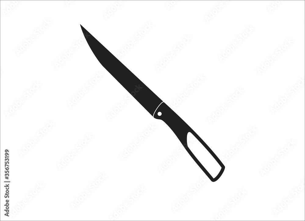 Knife icon on white background. Vector illustration. Knife icon on white background. Vector illustration.