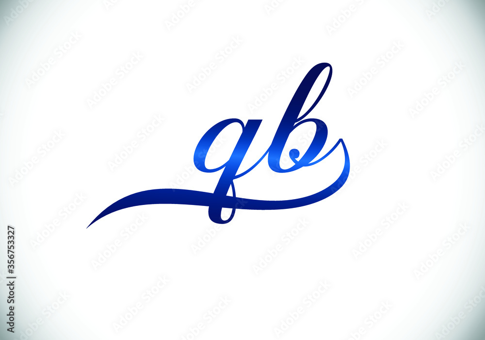 Initial Monogram Letter Q B Logo Design Vector Template. Q B Letter Logo Design Initial Monogram Letter Q B Logo Design Vector Template. Q B Letter Logo Design