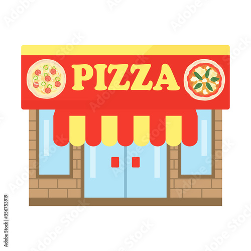 ピザ屋のイラスト
