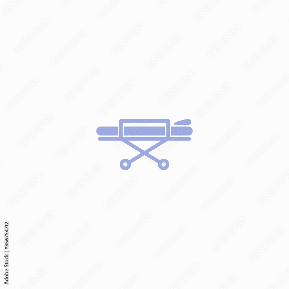 stretcher bed icon flat vector logo design trendy stretcher bed icon flat vector logo design trendy