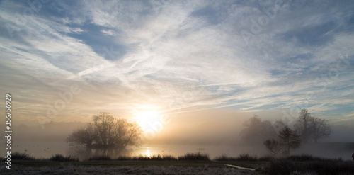 Sunrise on the pond