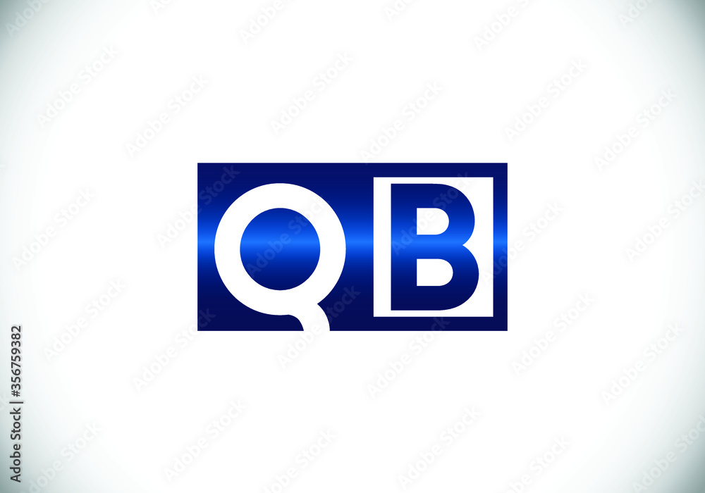 Initial Monogram Letter Q B Logo Design Vector Template. Q B Letter Logo Design Initial Monogram Letter Q B Logo Design Vector Template. Q B Letter Logo Design