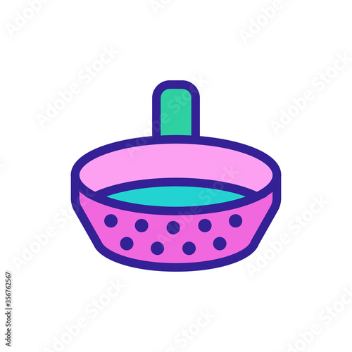 sifting flour icon vector. sifting flour sign. isolated color symbol illustration