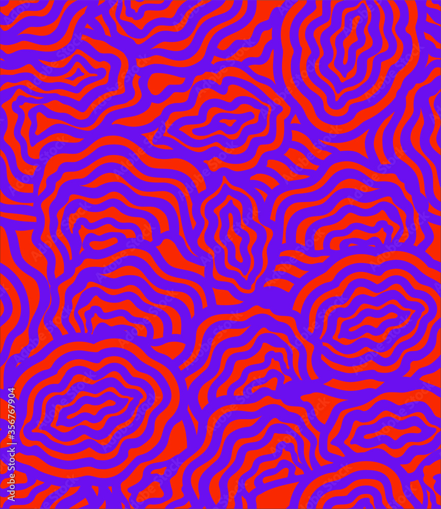 Fototapeta premium Seamless abstract background, retro pattern for fabric or wallpaper. Vector
