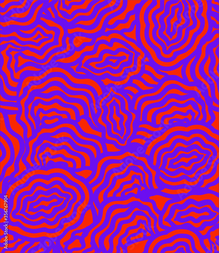 Seamless abstract background, retro pattern for fabric or wallpaper. Vector