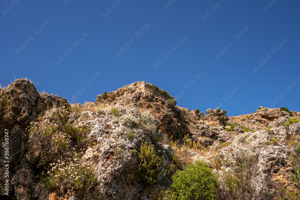 The remaining from Sillyon, which was an important fortress and city near Attaleia in Pamphylia, on the southern coast of modern Turkey. The remaining from Sillyon, which was an important fortress and city near Attaleia in Pamphylia, on the southern coast of modern Turkey.