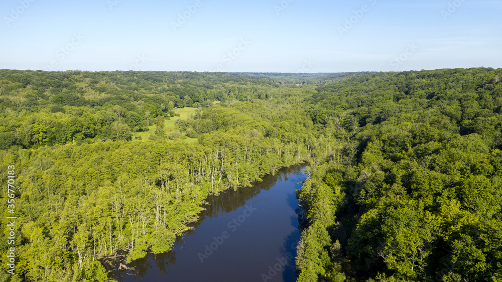 étangs de Hollande dans la forêt de Rambouillet près de Versailles