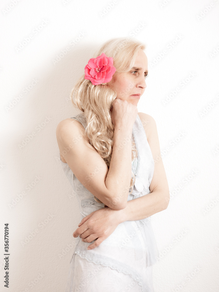 Elegant mature woman suffering bad emotions Elegant mature woman suffering bad emotions