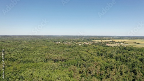 Forêt de Fontainebleau, vue du ciel (île-de-France)