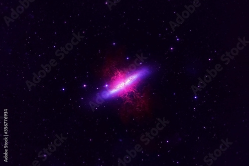 Beautiful space, color nebula. Elements of this image were furnished by NASA.