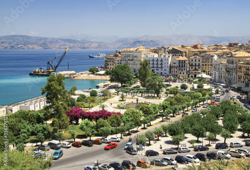 Spilia Square in the capital of Corfu