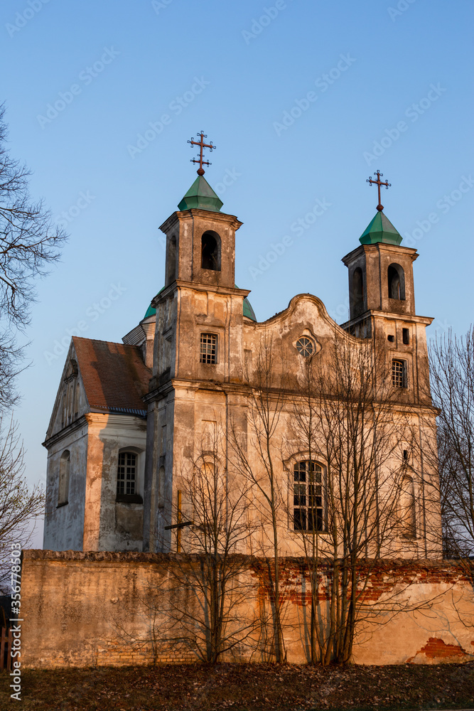 Benitsa, Molodechno district/Republic of Belarus - 04-22-2019 Trinity Church in the village of Benitsa
