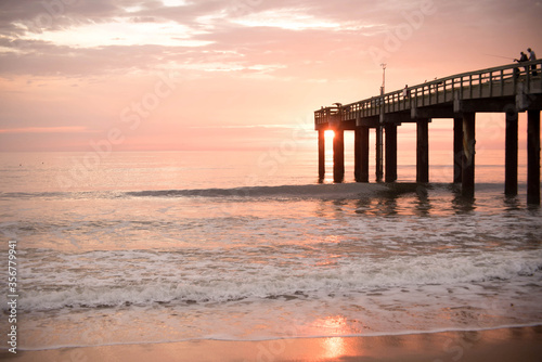 pier at sunset