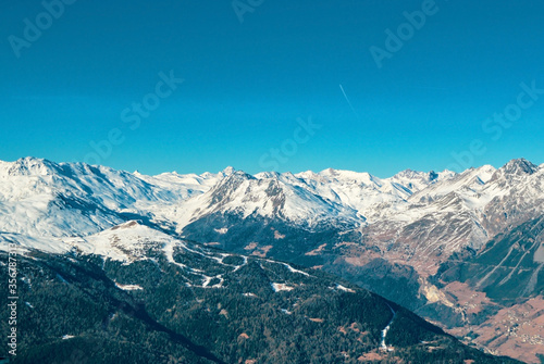 Dolomites mountains range in Northern Italy, Bormio region.