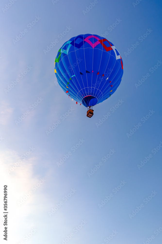 Naklejka premium Winter Hot Air Balloons 
