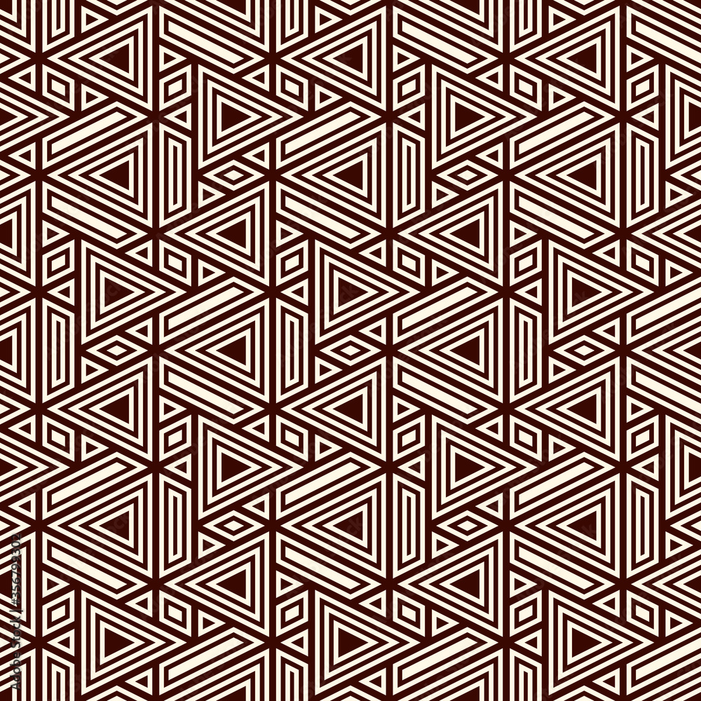 Contemporary geometric pattern. Repeated triangles motif. Modern geo abstract background. Seamless surface design. Ethnic, tribal style wallpaper. Digital paper, textile print. Vector art Contemporary geometric pattern. Repeated triangles motif. Modern geo abstract background. Seamless surface design. Ethnic, tribal style wallpaper. Digital paper, textile print. Vector art
