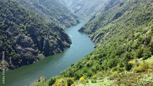 Viewpoint in the Ribeira Sacra of the Sil river canyon photo