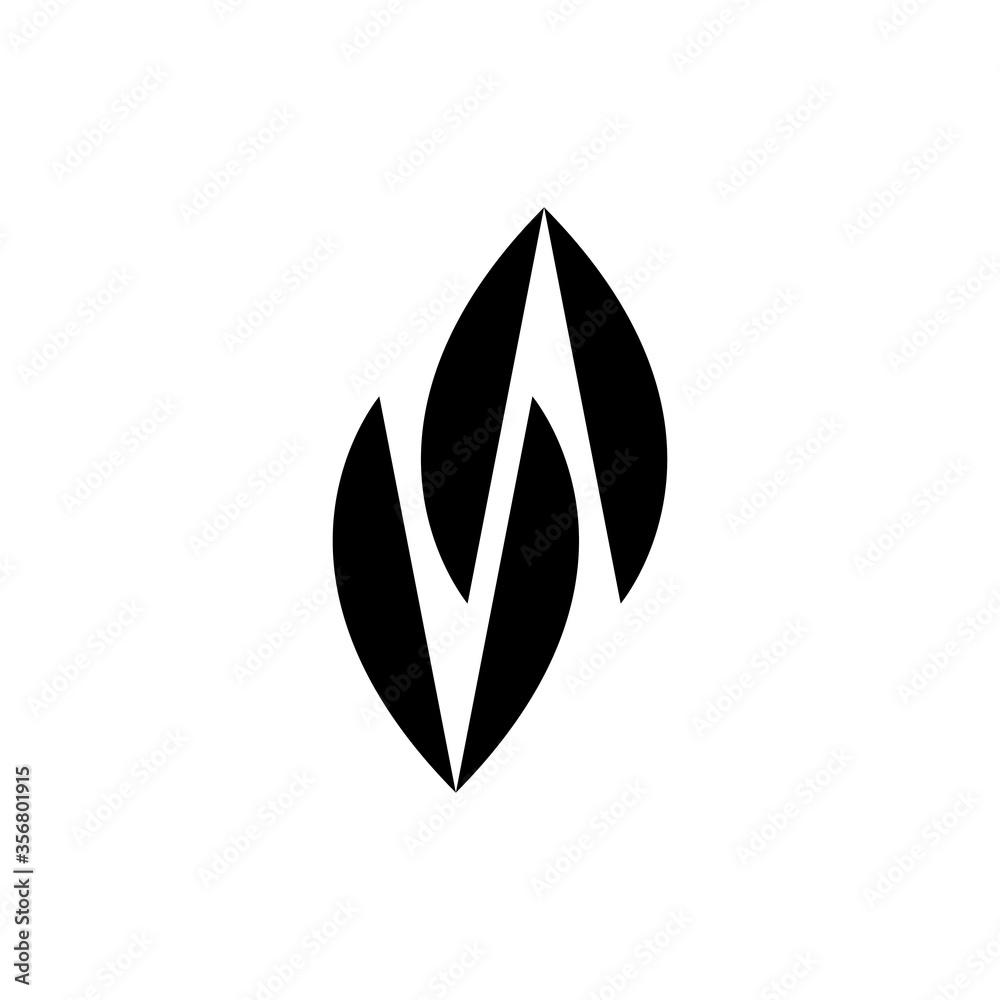 VA or AV letter with Up and Down Arrow logo design vector VA or AV letter with Up and Down Arrow logo design vector
