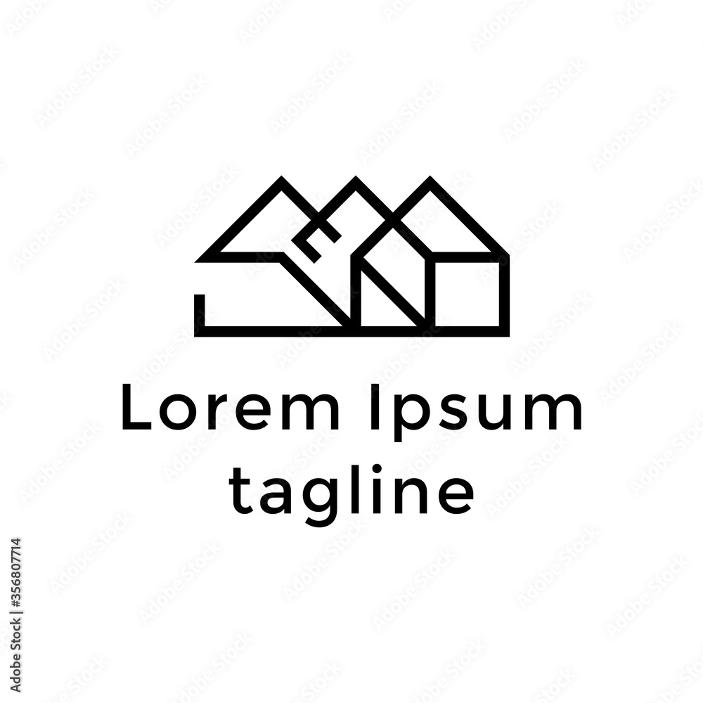 Abstract Letter SJB Home Logo Design Template Abstract Letter SJB Home Logo Design Template