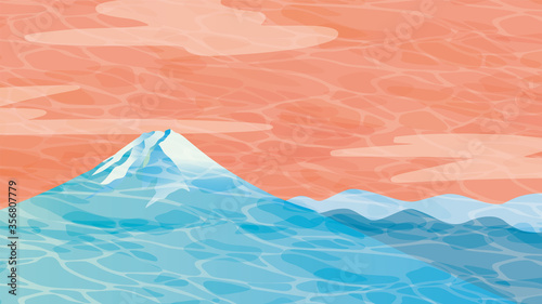 爽やかで美しい富士山の背景イラスト Stock Vector Adobe Stock 爽やかで美しい富士山の背景イラスト Stock Vector Adobe Stock