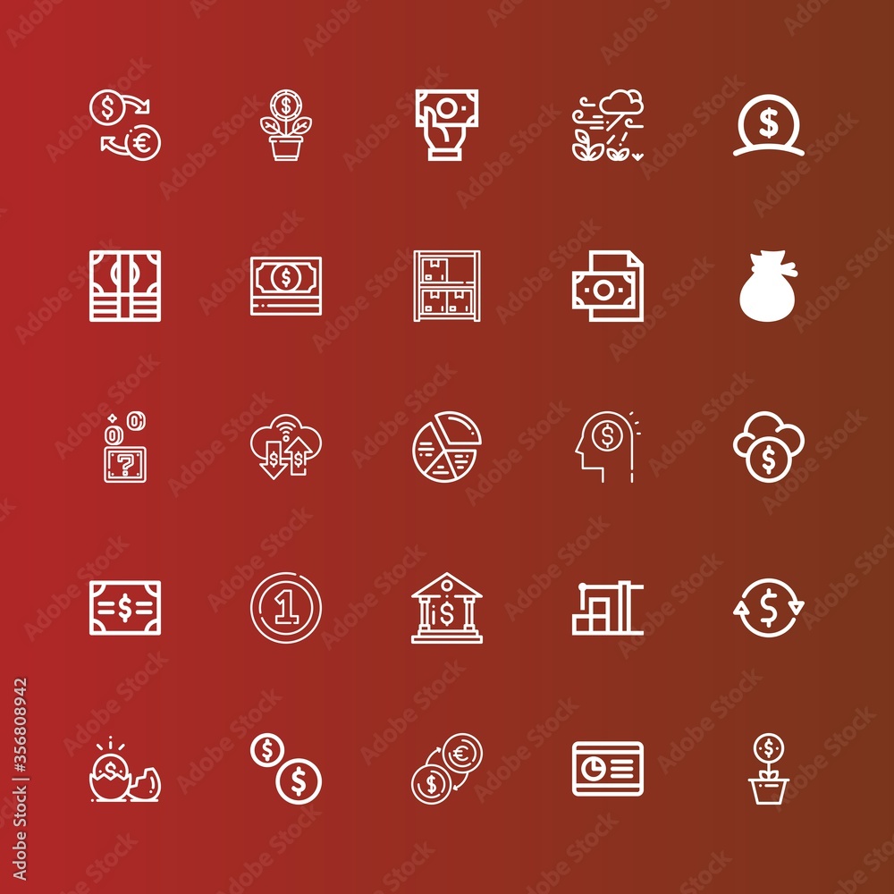Editable 25 stock icons for web and mobile Editable 25 stock icons for web and mobile