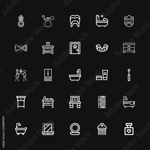 Editable 25 mirror icons for web and mobile
