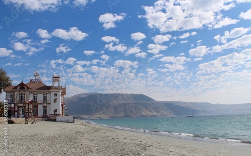 View of Mejillones, a coastal city in the Antofagasta region, Chile
