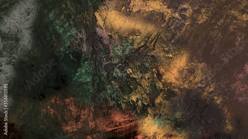 Abstract digital painting, textured background
