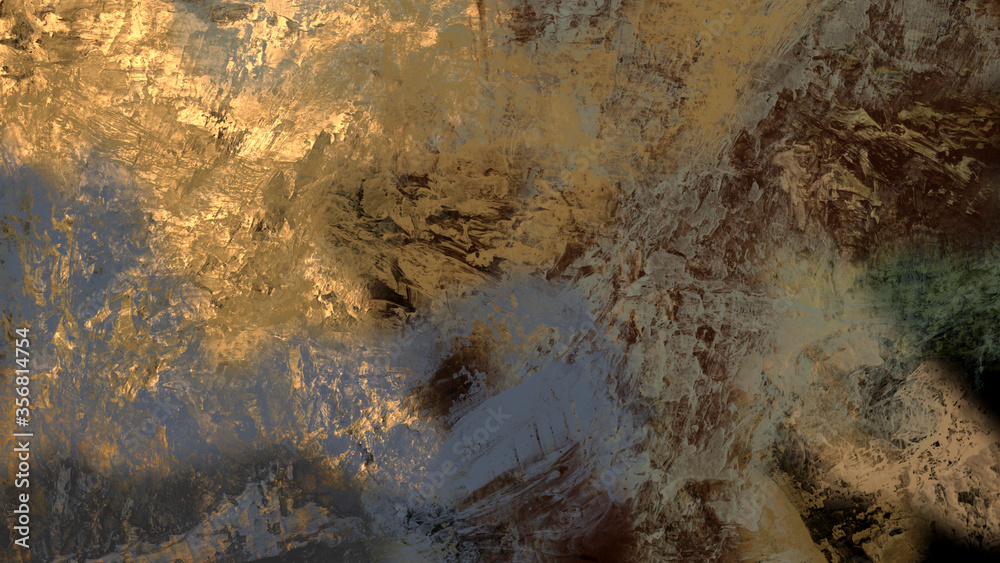 Abstract digital painting, textured background