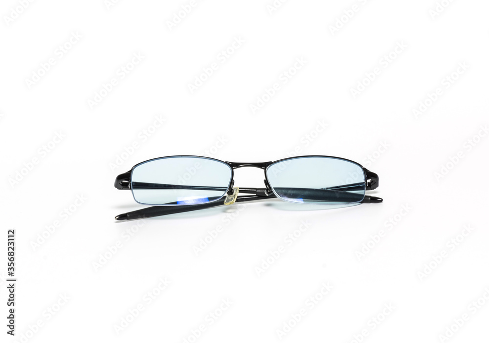 Glasses for look computer on white background. Glasses for look computer on white background.
